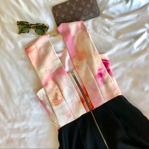 NWOT Ted Baker Floral / Black Romper